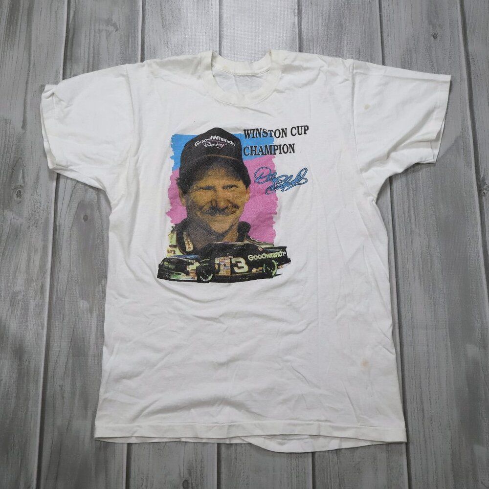 Vintage Dale Earnhardt NASCAR Winston Cup Champion T-Shirt - Unisex M